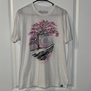 Into The AM White and Pink Graphic Tee